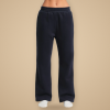 Fleece Wide-Leg Sweatpants in Navy