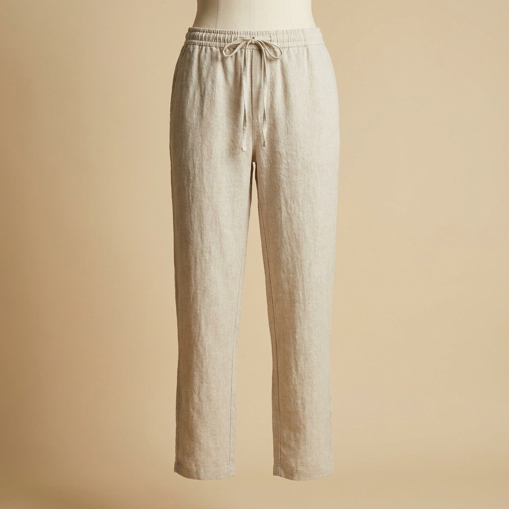 Linen Drawstring Pants