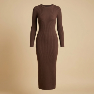 Ribbed Knit Maxi Dress